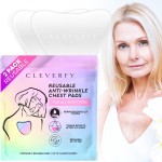 Cleverfy Silicone Chest Anti Wrinkle Patches for Dcollet - 2-Pack of V-Shape Reusable Wrinkle Pads