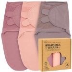 Bublo Baby Swaddles for Newborns - 3-Pack Infant Swaddles 3-6 Months - Adjustable Swaddle Sleep Sack - Soft Organic Cotton Baby Wrap for Safe & Cozy Sleep