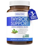 Thyroid Support with Iodine - 180 Capsules (Non-GMO) Improve Your Energy - Ashwagandha Root, Zinc, Selenium, Vitamin B12 Complex - Thyroid Health Supplement for Women and for Men - 90 Day Supply