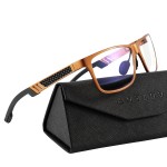 ANYLUV Blue Light Blocking Glasses Men Computer Gaming Glasses Lightweight Al-Mg Metal Anti Eyestrain Eye Protection