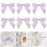 AIMUDI Purple Twist Tie Bows for Treat Bags 3.5 Lilac Satin Ribbon Bows for Crafts Premade Bows with Twist Ties for Crafts Cake Pop Candy Apple Small Bows for Gift Wrapping Wedding Decor, 50 PCs
