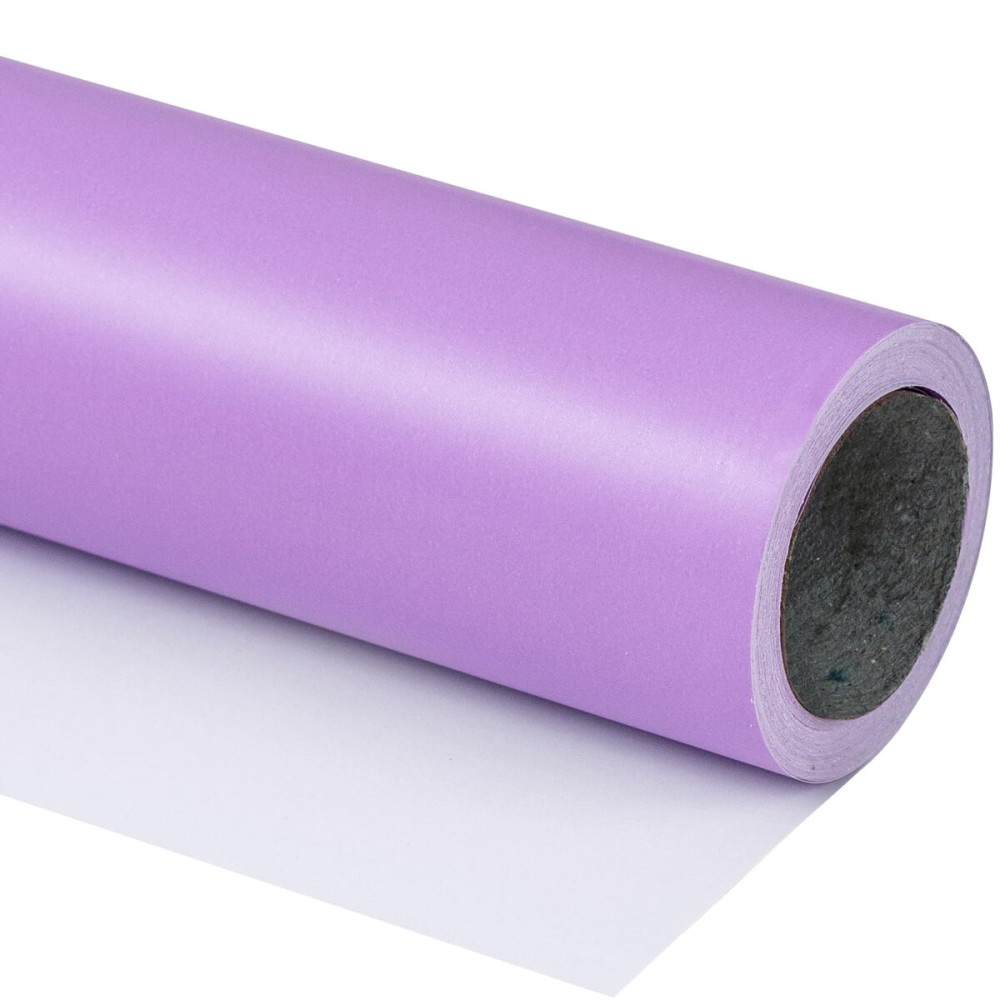 RUSPEPA Light Purple Wrapping Paper Solid Color- Mini Roll - for Christmas, Wedding, Birthday, Shower, Congrats, and Holiday - 17 Inches X 32.8 Feet
