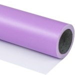 RUSPEPA Light Purple Wrapping Paper Solid Color- Mini Roll - for Christmas, Wedding, Birthday, Shower, Congrats, and Holiday - 17 Inches X 32.8 Feet