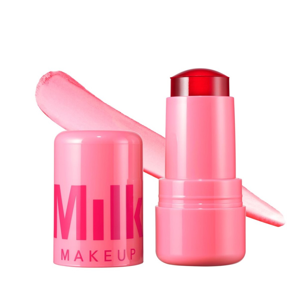 Milk Makeup Cooling Water Jelly Tint - Long-Lasting Sheer Lip + Cheek Stain with Firming Vegan Collagen + Hydrating Aloe - Transfer Proof, Buildable Lip Tint + Blush - Chill (Red), 0.17 oz