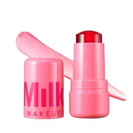 Milk Makeup Cooling Water Jelly Tint - Long-Lasting Sheer Lip + Cheek Stain with Firming Vegan Collagen + Hydrating Aloe - Transfer Proof, Buildable Lip Tint + Blush - Chill (Red), 0.17 oz