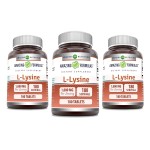 Amazing Formulas L-Lysine 1000mg Amino Acid Tablets Supplement | Non-GMO | Gluten Free | Made in USA (180 | 3 Pack)