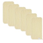 norinori Baby Burp Cloths Muslin Washcloths 6Pack - Muslin Burp Cloths Large 20\'\'x10\'\' Extra Soft Absorbent Baby Burp Rags for Newborn 100% Cotton for Boys Girls Gift 6 Layers Machine Washable