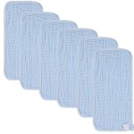 norinori Baby Burp Cloths Muslin Washcloths 6Pack - Muslin Burp Cloths Large 20\'\'x10\'\' Extra Soft Absorbent Baby Burp Rags for Newborn 100% Cotton for Boys Girls Gift 6 Layers Machine Washable