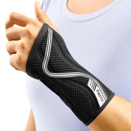 FREETOO Wrist Brace for Carpal Tunnel,[New Upgrade-Anatomically shaped] Adjustable Wrist Support Splint for Men and Women,Hand Brace for Pain Relief, Tendinitis,Arthritis,Left Hand,Small