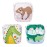 ALVABABY 3 Pack Swim Diapers, Baby/Toddler/Infant Snap Adjustable Reusable Swim Diaper Baby Gift for Boy and Girl Small 3SWY41