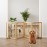 Mino Kesper Natural 37-74 Wide Dog Gate for Stair, Bamboo Dog Gates for The House Doorways, Freestanding Pet Gates for Dogs, Doogie Puppy Fence Gate
