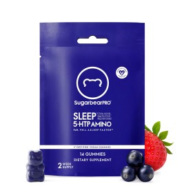 SugarBearPro Sleep Gummy 14 Day Supply, Extra Strength Melatonin 6mg, for Men & Women, Vegan Vitamin B6, L-Theanine, 5 HTP, Valerian, Sleep Aid for Adults & Teens, Certified Kosher