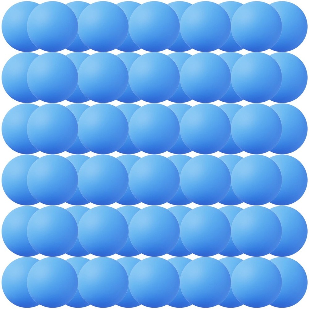 40MM Ping Pong Balls, 50 or 80 Pack Assorted Colored Tennis Balls Multi Color Plastic Balls Fun Beer Ping Pong Balls Bulk for Beer Pong Balls, Arts and Craft, Party Decoration, Cat Balls (80pcs-Blue)