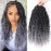 12 Inch 8 Packs Goddess Locs Crochet Hair Faux Locs Crochet Hair for Women Pre Looped River Locs Hair with Curly Ends Synthetic (12 Inch 8 Packs, 1B/Grey)