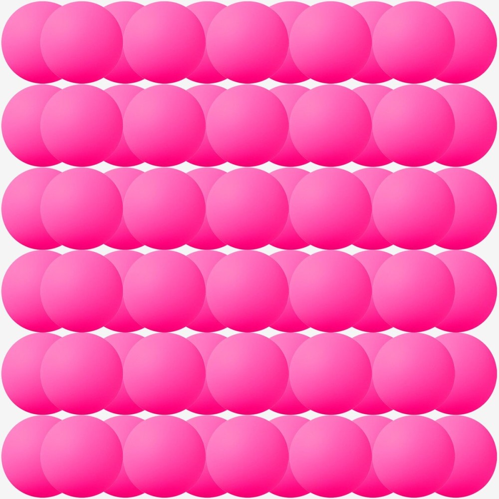 Jedulin 40MM Ping Pong, 50 or 80 Pack Assorted Colored Tennis Balls Multi Color Plastic Balls Fun Beer Ping Pong Balls Bulk, Arts and Craft, Party Decoration (80pcs-Hot Pink)
