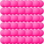 Jedulin 40MM Ping Pong, 50 or 80 Pack Assorted Colored Tennis Balls Multi Color Plastic Balls Fun Beer Ping Pong Balls Bulk, Arts and Craft, Party Decoration (80pcs-Hot Pink)