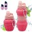 WATMHHJQ Silicone Collapsible Water Bottle - 16oz Leakproof BPA-Free Portable Sports Cup, for Outdoor Hiking Gym Travel