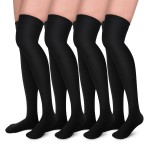 Aoliks Compression Socks for Women & Men,Thigh High Support Socks for Nurses Travel Pregnancy