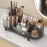 Rotating makeup organizer,Large Capacity Cosmetic Display Case, easy to hold all of your makeup products, at least 20 makeup brushes/eyeliner,10 lipsticks,8 skincare products(Crystal Black)