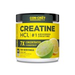 CON-CRET Creatine HCl Powder | Muscle, Cognitive, Cellular Energy Support | No Bloating or Cramps | USA Made & NSF Certified | Lemon Lime (100 Serving)