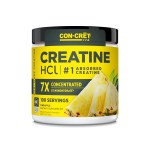 CON-CRET Creatine HCl Powder | Muscle, Cognitive, Cellular Energy Support | No Bloating or Cramps | USA Made & NSF Certified | Pineapple (100 Serving)