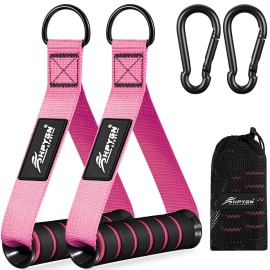 HPYGN Gym Equipment, Gym Exercise Handles, Cable Attachments for Gym, Replacement Handle Attachments for Cable Machine Pulleys, Resistance Band and Strength Trainer, Pull Down Workout Accessories