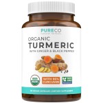 Organic Turmeric Ginger Black Pepper Supplement - High Potency Organic Turmeric Curcumin Capsules with Ginger & Black Pepper for Enhanced Benefits and Absorption - Vegan & Non-GMO (2 Month Supply)