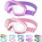 Vvinca Kids Goggles with Comfort Fabric Strap, Kids Swim Goggles Wide View Anti-Fog/UV No Leaking Swimming Goggles for 3-14