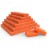 Moray Mini Nail Buffer Blocks - 180/240 Grit Professional Salon Orange Buffers - Buff Nails Prior to Application of Gel Polish, 50 Count