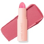wet n wild Mega Last Rich Satin Lip Color, Rich Creamy Color with Satin Finish, Infused with Vitamin E & Moisturizing Argan Oil, Lightweight, Silky-Smooth, Vegan & Cruelty-Free - Disco Rose