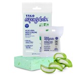 T.Taio Esponjabon Aloe Vera Soap Sponge - Gentle Shower Scrubber with Mini Mother of Pearl - Cleaning Bath Wash Scrub - Dirt & Oil Removal - Massage & Lather Foot, & Face - Fresh Aloe Vera Scent