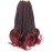 Burgundy Crochet Hair for Black Women 10 Inch 7 Packs French Curl Crochet Braids with Curly Ends Short Pre Looped Goddess Box Braids (Tbug)