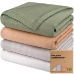 4-Pack Muslin Swaddle Blankets for Boys, Girls - Organic Baby Swaddles for Newborns, Soft & Breathable Receiving Baby Blankets for Girl, Boy, Neutral, Newborn Essentials Gift (Pine)