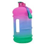 TOOFEEL 1 Gallon Water Bottle,Leakproof,Bpa Free,Dishwasher Safe,128 oz Large Water Jug wiht Handle,Travel & Camping & Sports & Gym Water Bottle For Men and Women - Sky and Sea