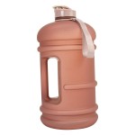 TOOFEEL 1 Gallon Water Bottle,Leakproof,Bpa Free,Dishwasher Safe,128 oz Large Water Jug wiht Handle,Travel & Camping & Sports & Gym Water Bottle For Men and Women - Matte Pink