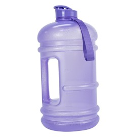 TOOFEEL 1 Gallon Water Bottle - 128 oz Water Bottle with Flip Lid - Gallon Water Bottle with Handle,BPA Free gallon Water jug with Measurements Marked - Transparent Violet