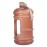 TOOFEEL Gallon Water Bottle - 128 oz with Flip Lid & Handle, BPA Free, Marked Measurements - Transparent Pink