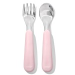 OXO Tot Fork and Spoon Set - Blossom