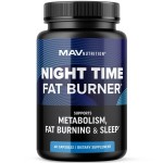 Night Time Fat Burner for Weight Loss Support & Sleep Aid | Appetite Suppressant, Carb Blocker, Nighttime Metabolism Booster for Stomach Fat Burner & Night Shred with Melatonin | Non-GMO, Vegan 60ct