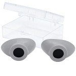 Super Sunnies Slim Flex UV Eye Protection FDA Compliant Eyeshields, Tanning Bed Goggles, Red Light Therapy Glasses - Grey