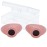 Super Sunnies Slim Flex UV Eye Protection FDA Compliant Eyeshields, Tanning Bed Goggles, Red Light Therapy Glasses - Peach