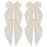 ATODEN Satin White Hair Accessories for Women: Large Oversized Bowknot Barrettes with Long Tail Hair Clips and Metal Clips - Aesthetic Wedding Hair Accessories