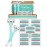 Razors for Women Sensitive Skin, 6 Blades Womens razors for Shaving Including 2 Travel Razors for Women with 15 Blade Refills, Green