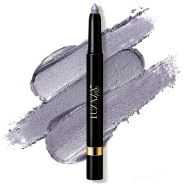 LUXAZA PRO Purple Eyeshadow Stick Makeup Set 1PCS, Neutral Shimmer And Matte Cream Eye Shadow Palette, Metallic Bronze Smoky Eyeliner Brightener Crayon Pencil Kit, Ideal Gift for Women -Mist-Sea