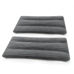 Microwave Heating Pad 6 x 12 Heating Pad Microwave, Microwave Bean Bag Heating Pad for Neck and Shoulders, Moist Heat Pack Pillow Warm Compress for Muscles, Joints, Abdomen (Dark Gray) - 2 Pack