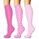 FEYHAY Copper Compression Socks (3 Pairs) 15-20 mmHg Circulation is Best Athletic & Daily for Men & Women, Running, Climbing