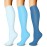 FEYHAY Copper Compression Socks (3 Pairs) 15-20 mmHg Circulation is Best Athletic & Daily for Men & Women, Running, Climbing