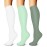 FEYHAY Copper Compression Socks (3 Pairs) 15-20 mmHg Circulation is Best Athletic & Daily for Men & Women, Running, Climbing