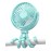 Coohea Stroller Fan Clip on for Baby, 4000mAh Rechargeable Battery Operated, Flexible Tripod, 3 Wind Speed, 360 Rotatable, Small Cooling Portable Fan for Car Seat Crib Bike Travel Beach, Blue