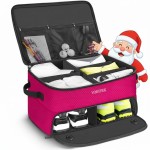 YOREPEK 2 Layer Golf Trunk Bag Organizer, Sturdy Trunk Storage Storing All Your Golfing Essentials for Women In One, Towel, Hats, Cleaner Brush, Divot Tool, Golf Gifts for Women Golfers, PINK